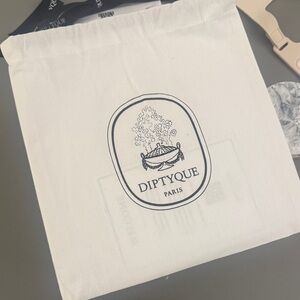 Diptyque White Canvas Tote